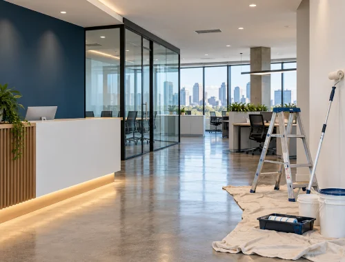 Commercial painting services for business properties and workspaces