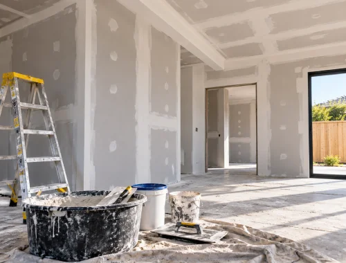 Plastering and surface finishing for interior walls