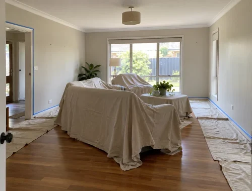 Preparing a home before residential painting begins